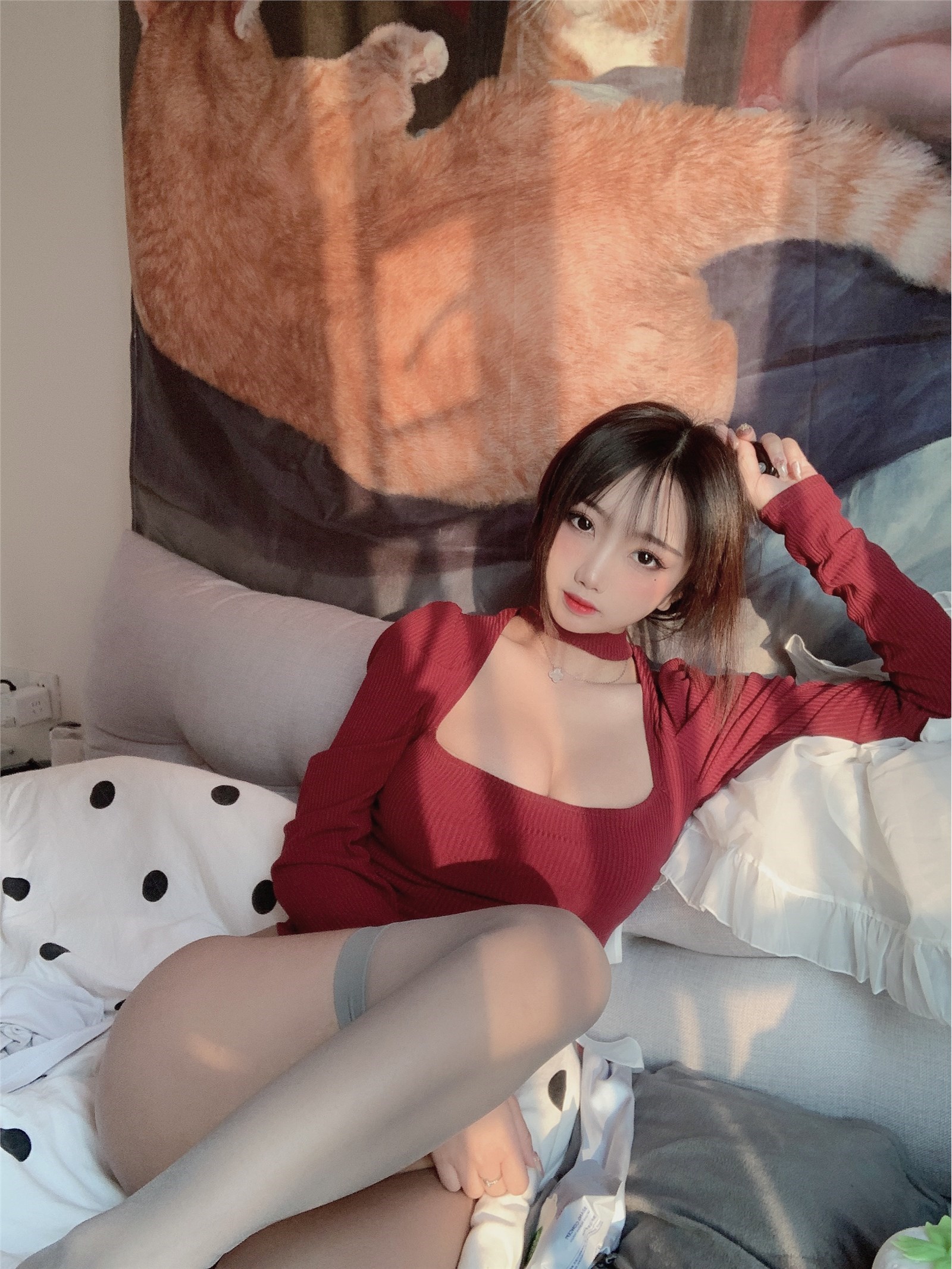 GUI Mu Yao red sweater(39)